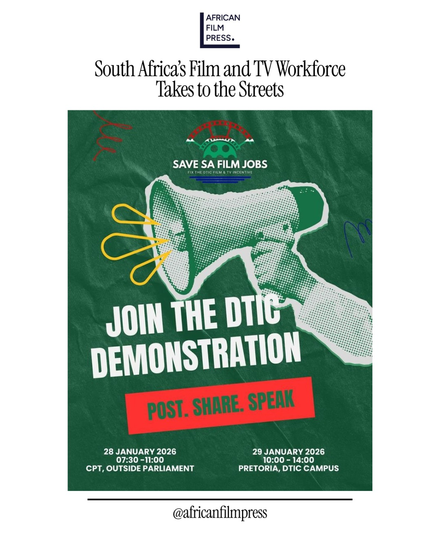 Save SA Film Jobs demonstration poster