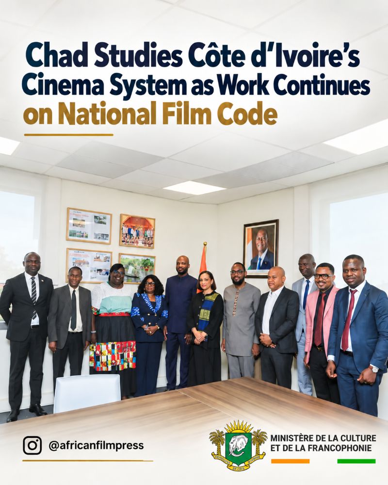 Chad and Côte d’Ivoire cinema dialogue graphic.